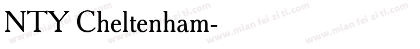 NTY Cheltenham字体转换